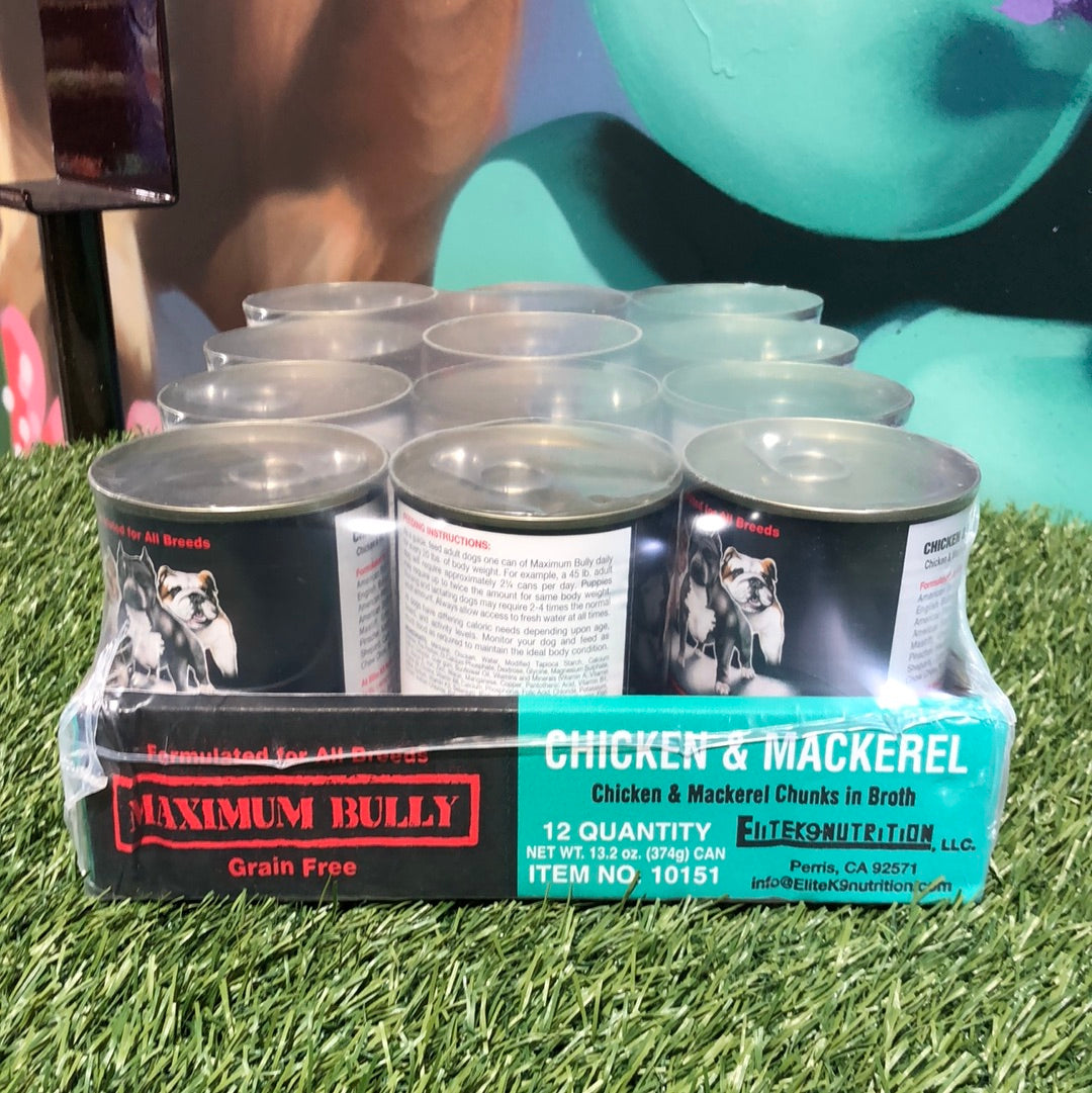 Maximum Bully Chicken & Mackerel Can Food Case