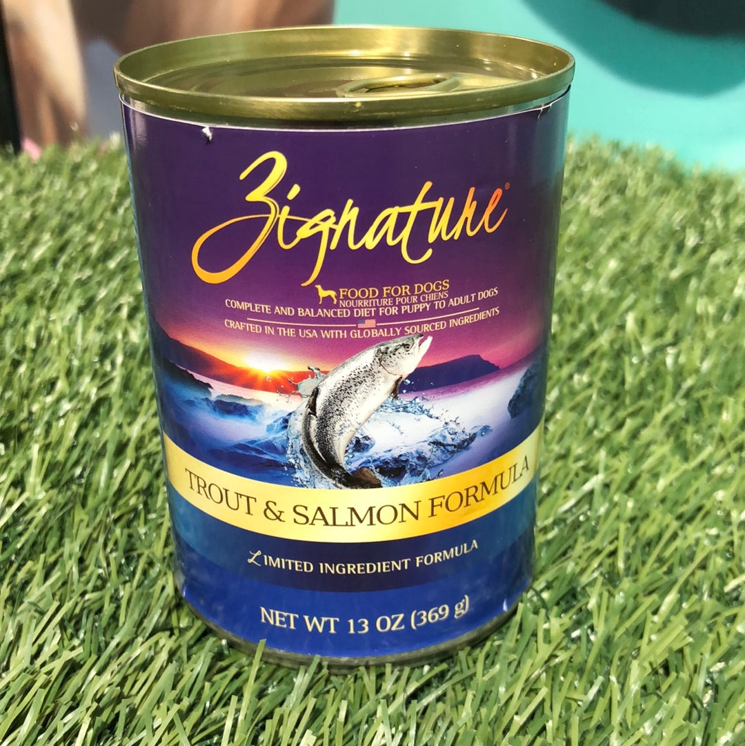 Zignature Trout & Salmon Can Food 13oz