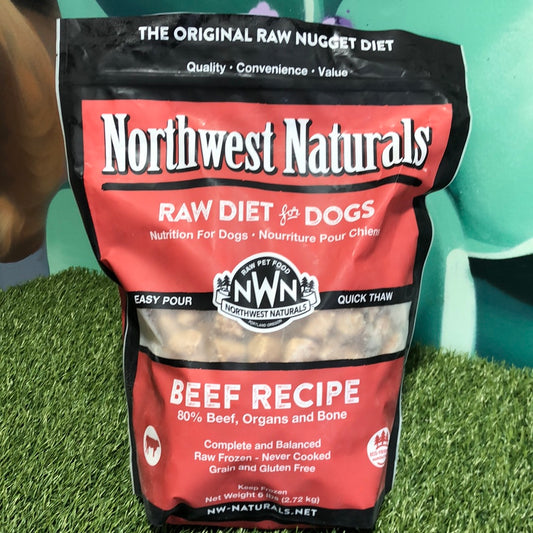 Northwest Naturals Beef Raw Nuggets 6lb Bag (STORE PICK UP ONLY)