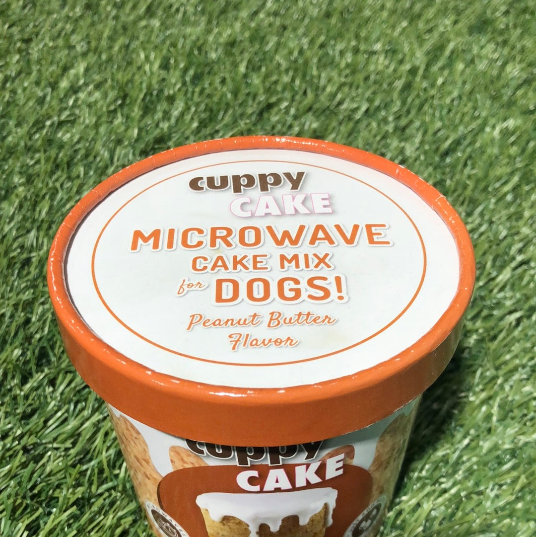 Cuppy Cake Microwave Cake Mix For Dogs Peanut Butter Flavor 3.75oz