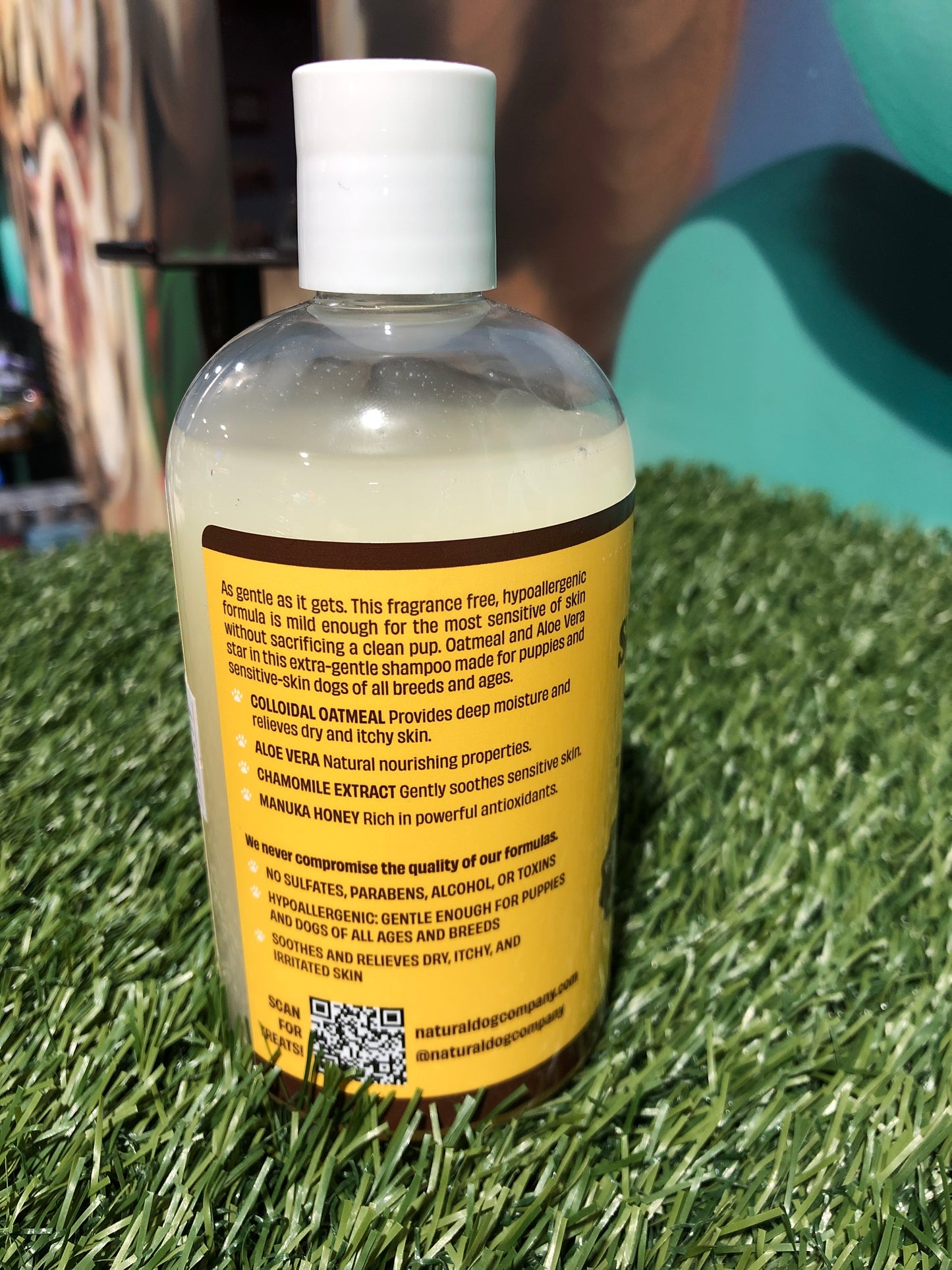 Natural Dog Sensitive Skin Oatmeal Shampoo 12oz