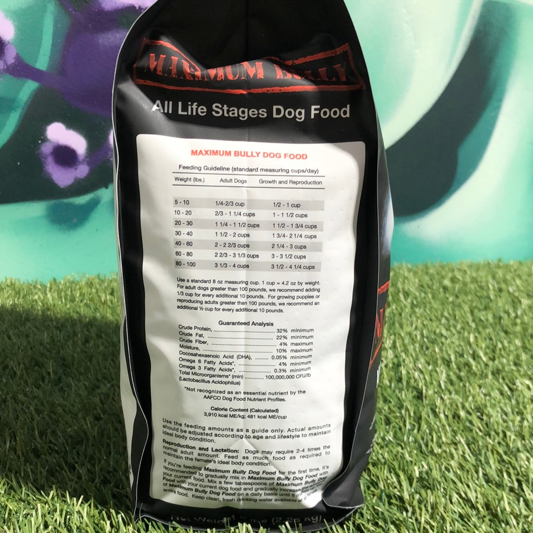 Maximum Bully Dog Food 5lb Bag