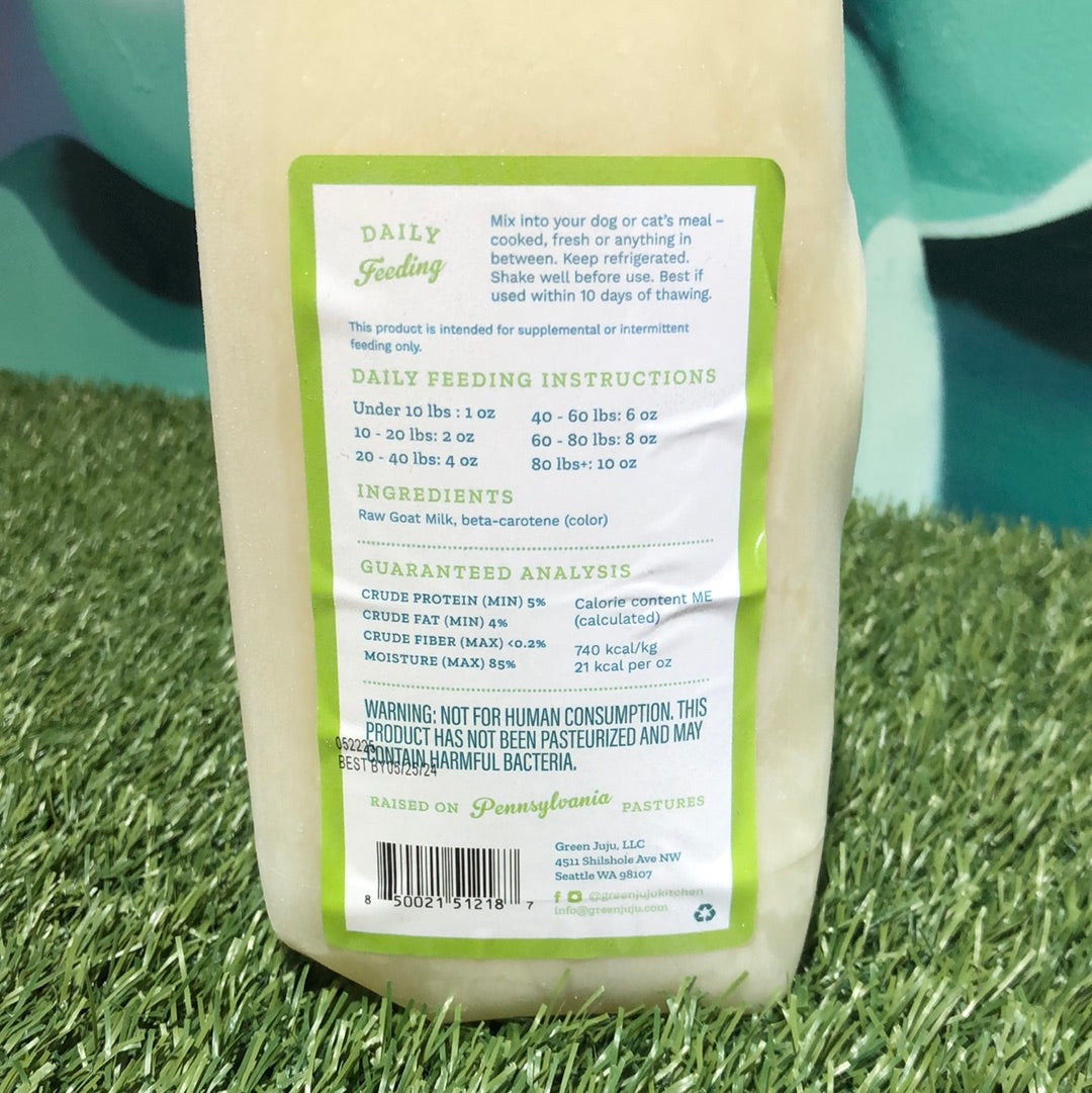 Juju Raw Frozen Goat Milk 64oz (STORE PICK UP ONLY)