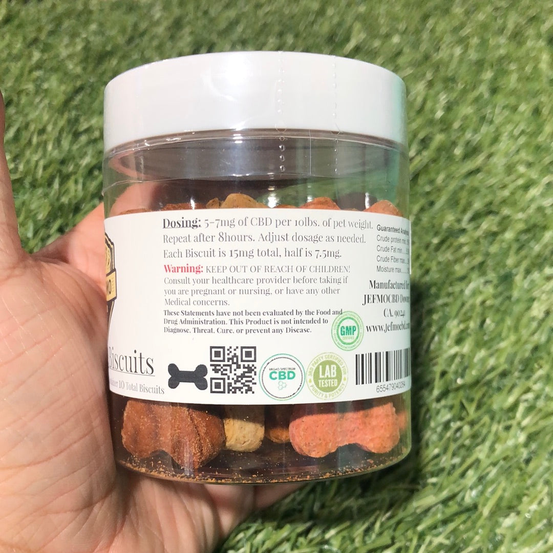 Jefmo CBD Dog Biscuits 10ct