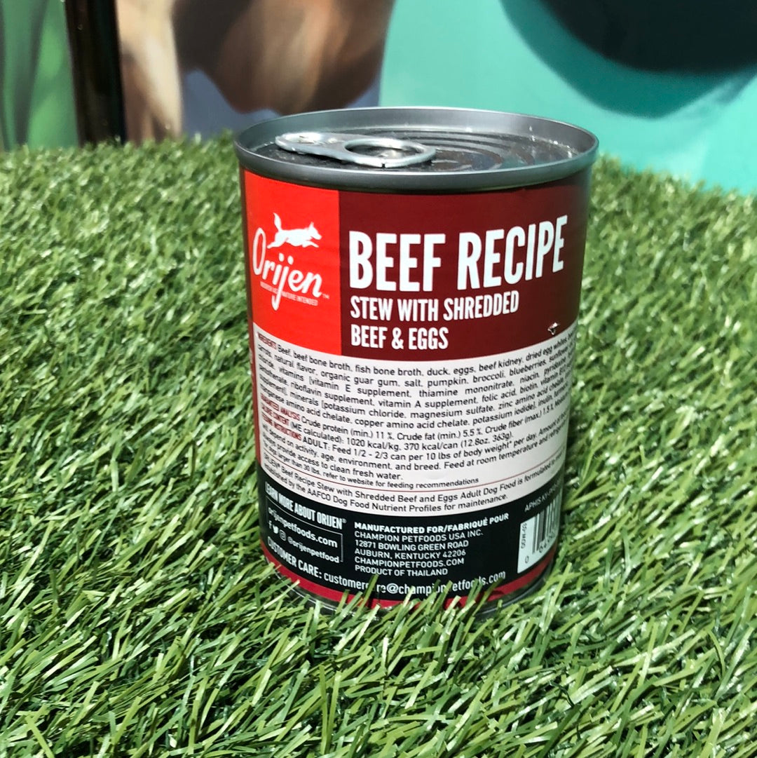 Orijen Dog Beef Recipe Can 12.8oz