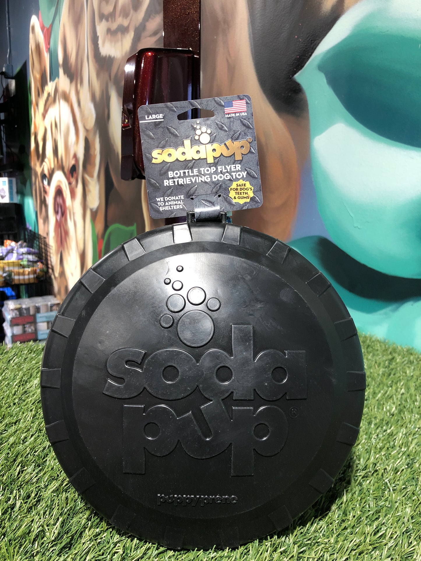 Sodapup Bottle Top Rubber Frisbee