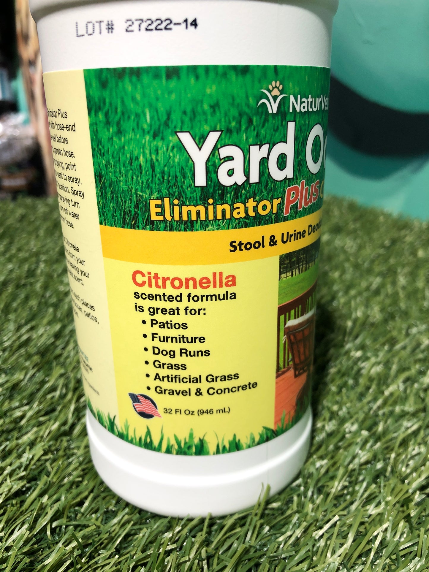 Naturvet Yard Odor Eliminator Plus W/sprayer 31.6oz