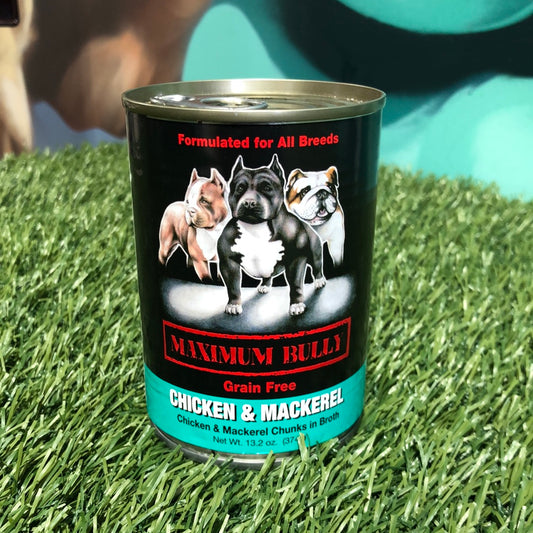 Maximum Bully Chicken & Mackerel Can 13oz