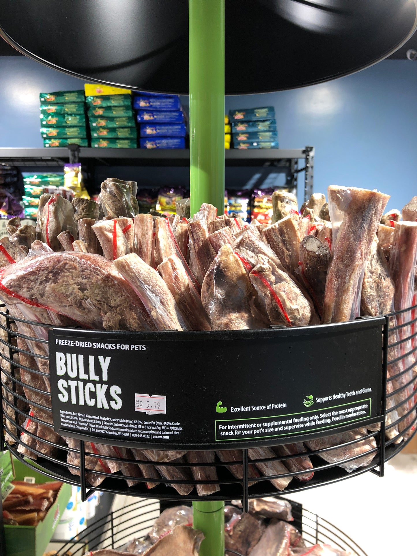 Ve Raw Bar freeze dried Bully Stick