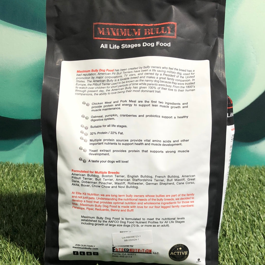 Maximum Bully Dog Food 5lb Bag