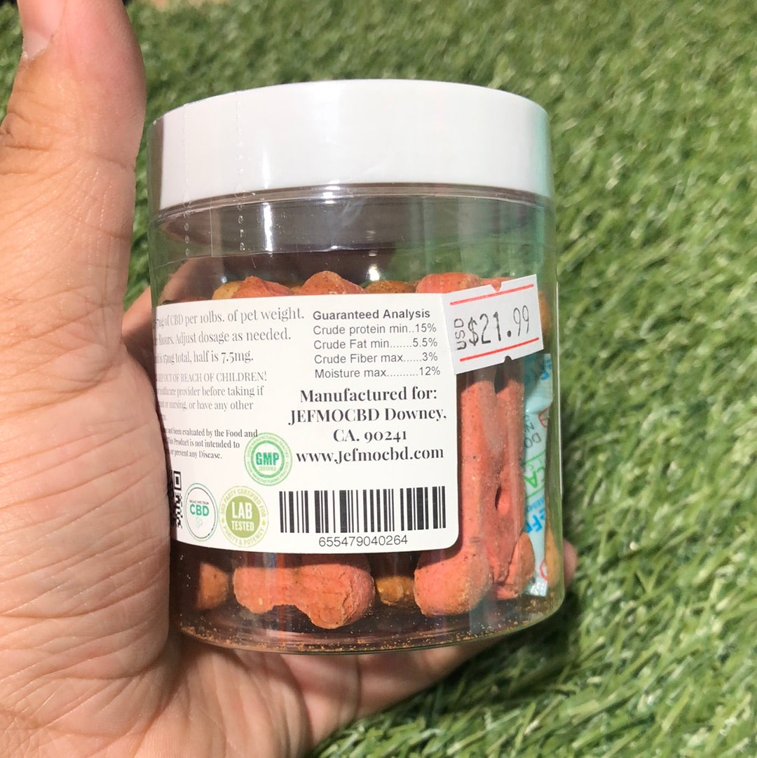 Jefmo CBD Dog Biscuits 10ct