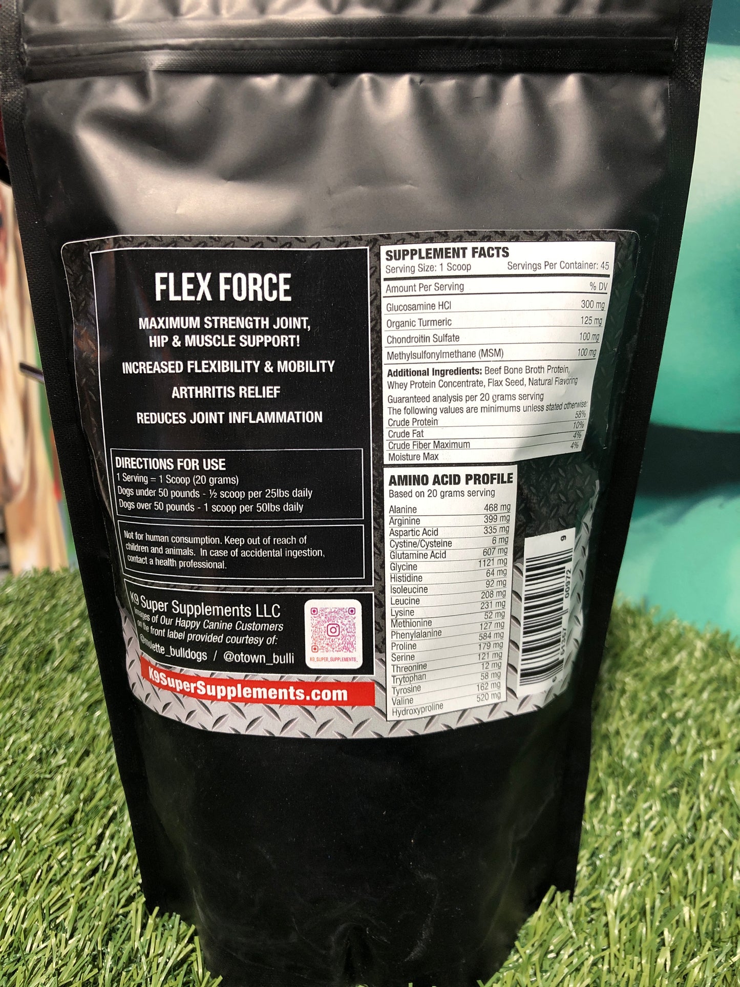 K9 Super Supplement Flex Force 45 Serving