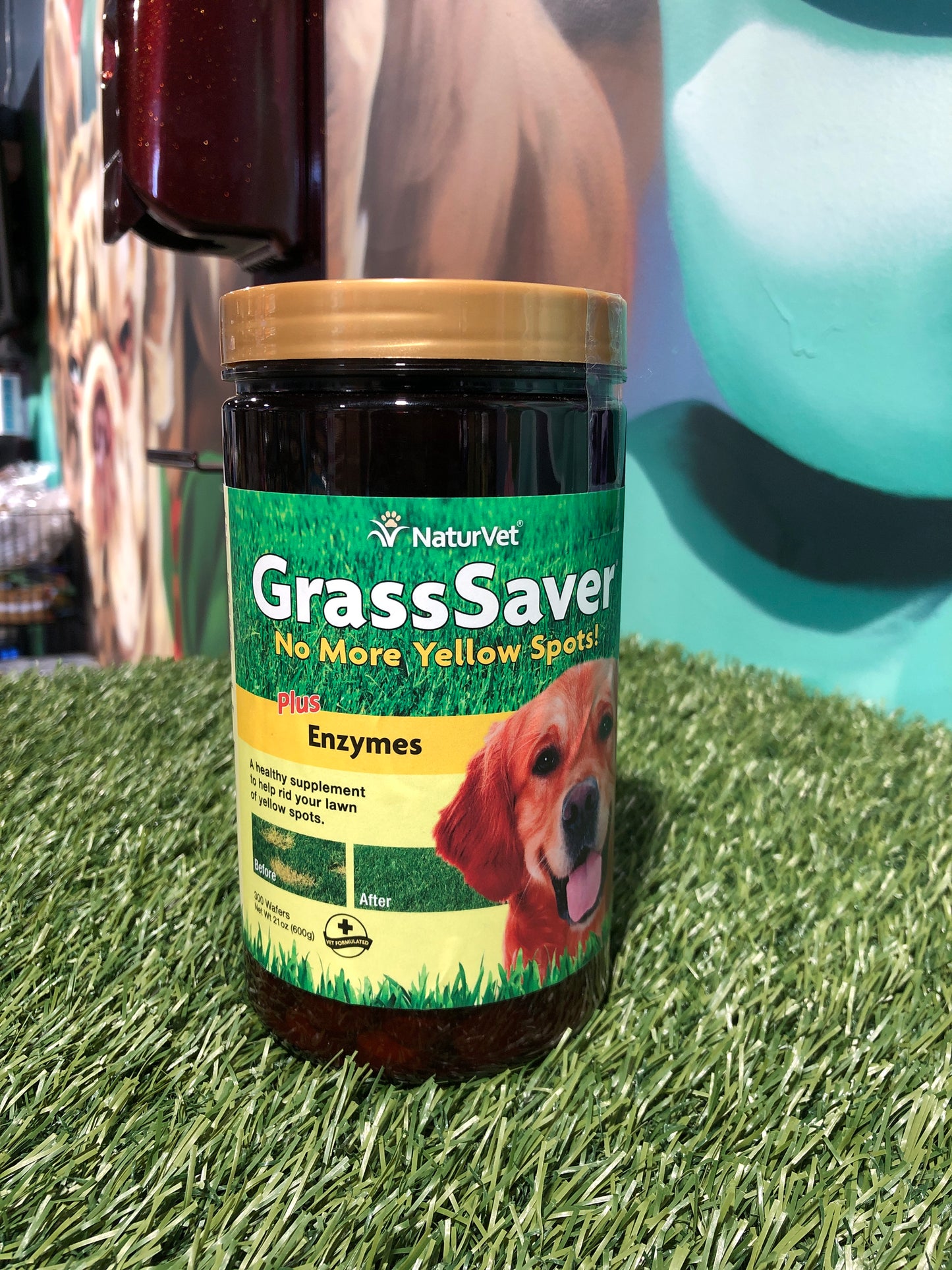 Naturvet Grass Saver Wafers 300ct 21oz