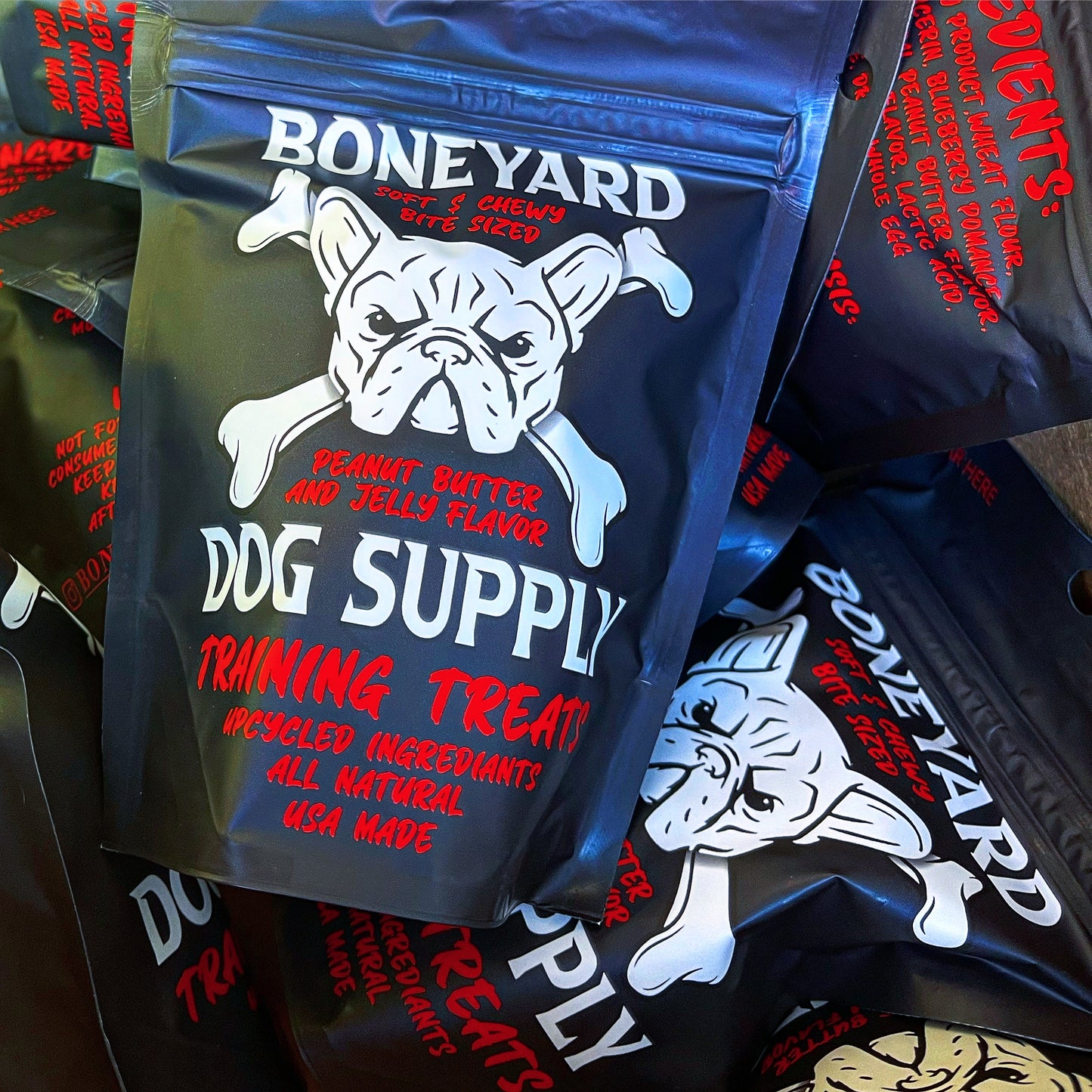 BONEYARD DOG SUPPLY TRAINING TREATS PB&J 7OZ